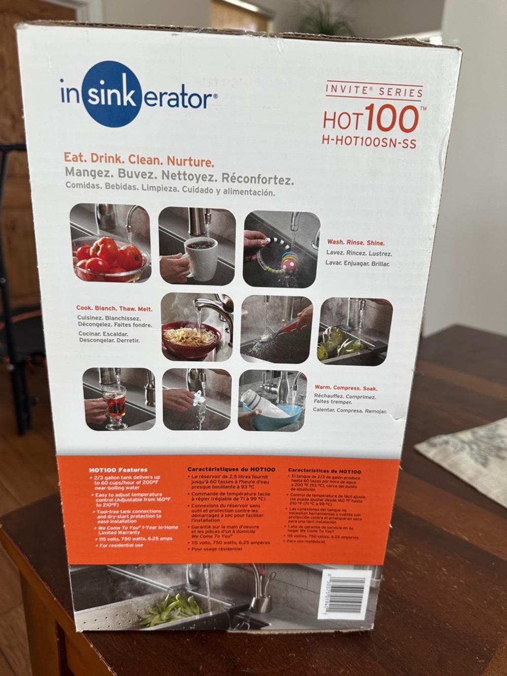 InSinkErator Hot 100 Instant Hot Water Tank - new in box - Picture 4 of 6